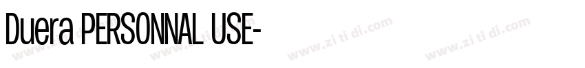 Duera PERSONNAL USE字体转换